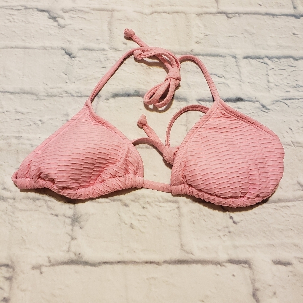 Stoney Clover Lane x Target Textured Pink Bikini Top Women's